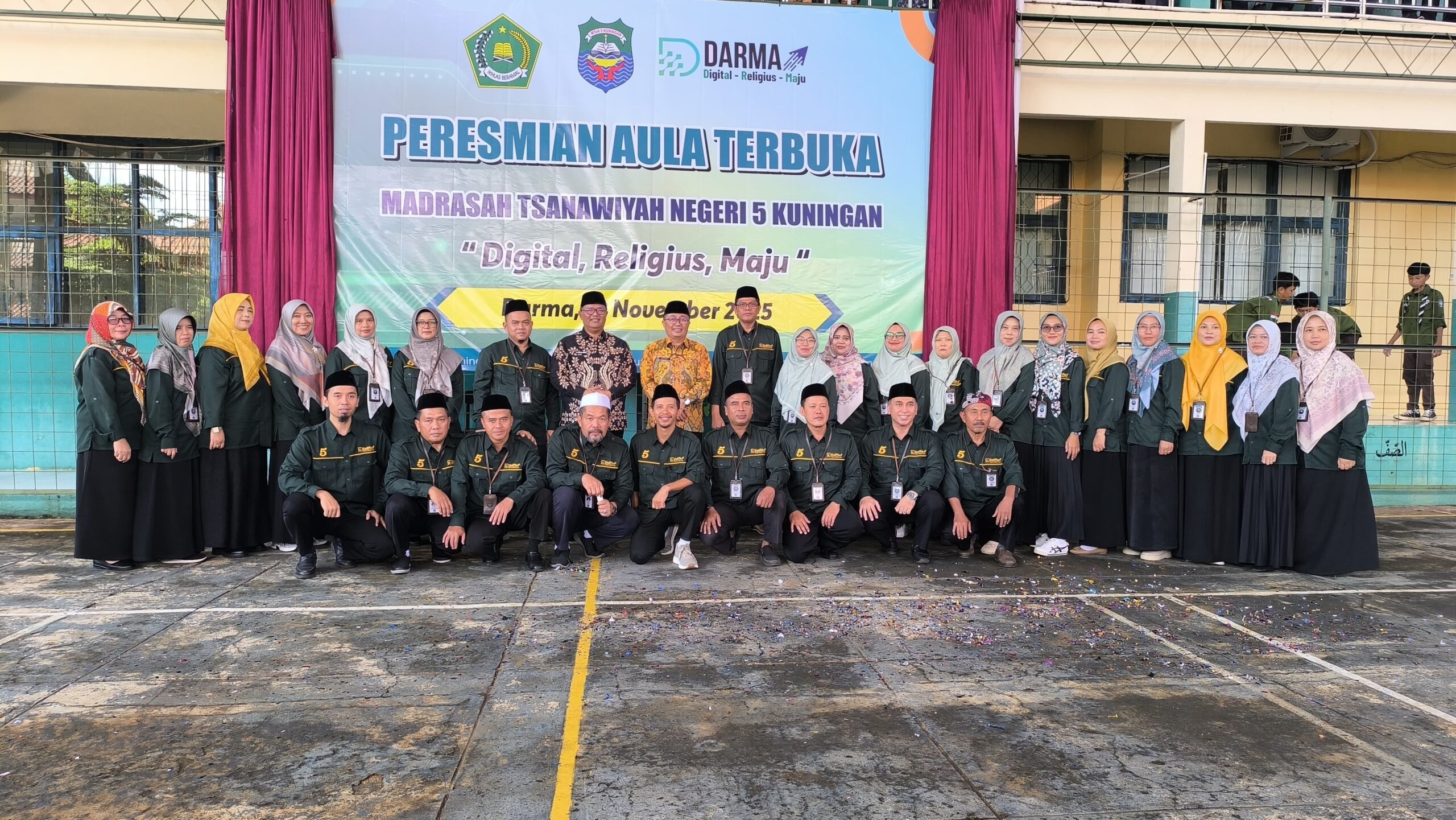 Peresmian Aula Terbuka (Auning) MTsN 5 Kuningan.